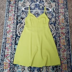 Lime Green Strappy Summer Dress. Womens Medium